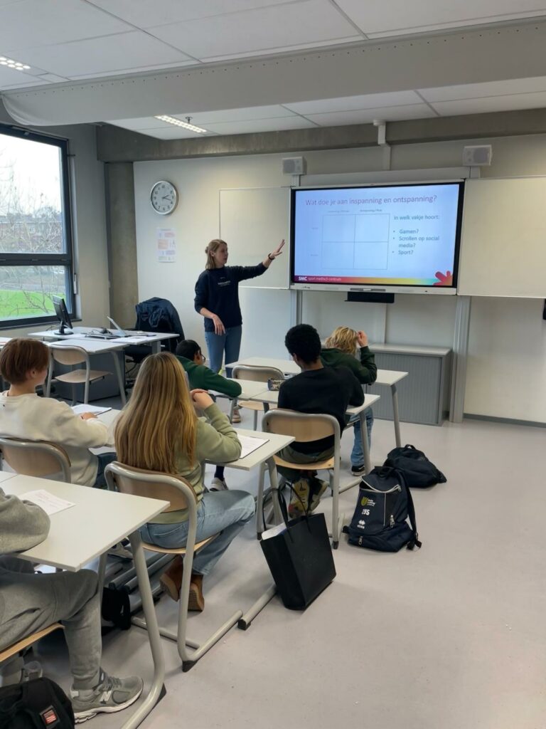 Docent voor klaslokaal 
